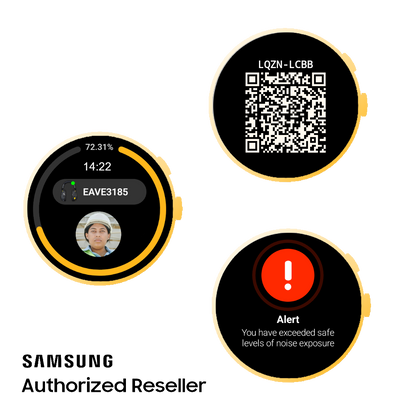 Eave™ HealthWatch™ - Integrated Samsung Galaxy Rugged Smart Watch for Hazard Dose and Exposure Monitoring